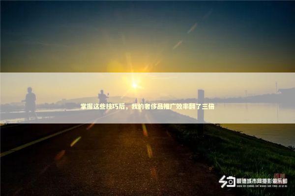 掌握这些技巧后，我的奢侈品推广效率翻了三倍 企业服务